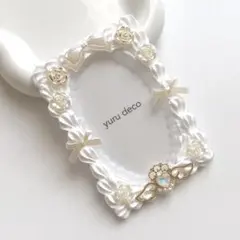 ホイップデコ 硬質ケース トレカケース B8 推し活 ホワイト 丸型 白