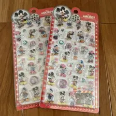 Disney公式　立体シール　ぷくぷくシール　3Ｄ ミッキー 硬いシール
