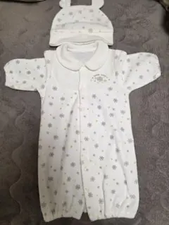 雪の結晶柄ツーウェイ・ドレスオール 50～60cm