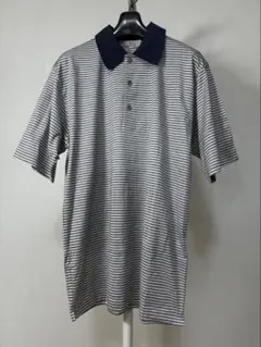 新品 エルメネジルド・ゼニア（Zegna）イタリア製 ボーダー ポロシャツのサムネイル