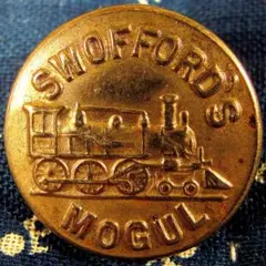チェンジボタン SWOFFORD'S MOGUL 蒸気機関車柄 ビンテージ