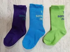 デビロック　靴下　ネオンカラー　13-15cm　3足セット　運動会