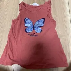 H&M 蝶のプリント タンクトップ 120