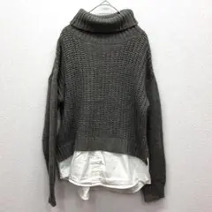 ✨美品✨ イーハイフンワールドギャラリー 【F】 ニット シャツ タートルネック