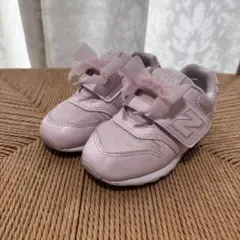 New Balance 996 ピンク スニーカー リボン付き 16cm