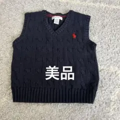 Ralph Lauren ベビーベスト 12M ネイビー