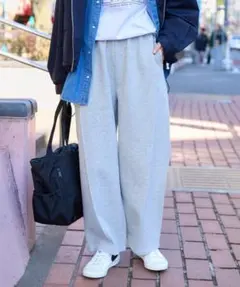 フリークスストア　ボンディングカーブワイド スウェットパンツ