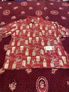 Batik Bay ポロシャツ レッド 総柄 XXL
