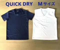 クイックドライ　同素材　Tシャツ　Mサイズ　2枚セット　しまむらのサムネイル