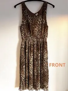 MURUA ヒョウ柄/レオパード柄 ノースリーブ ワンピース