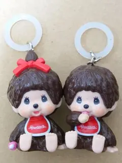 モンチッチ　めじるしアクセサリー　キーホルダー　アンブレラマーカー　2個
