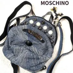 希少 MOSCHINO 2way リュック ショルダーバッグ デニム 帽子型 - メルカリ