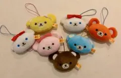 クマのぬいぐるみストラップセット