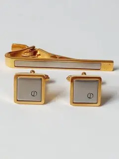 dunhill ダンヒル dロゴ カフスとネクタイピンのセット 11―4のサムネイル