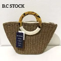 B.C STOCK ベーセーストック　アクリルハンドルカゴBAG カゴバック　夏