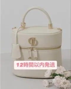〔新品未使用〕Dモチーフバニティバッグ　アイボリー