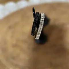 黒、金色の光るブレスレット2セット