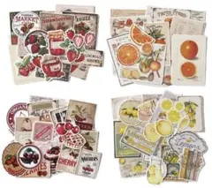 K-604コラージュ素材 コラージュシート カット素材　 フルーツ