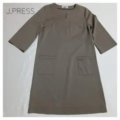 J.PRESS ジェイプレス オンワード樫山 膝丈ワンピース 5分袖 レトロ