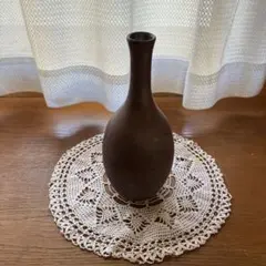 備前焼 花瓶 一輪挿し 茶色 - メルカリ