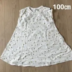 100㎝　ドット柄　ノースリーブワンピのサムネイル