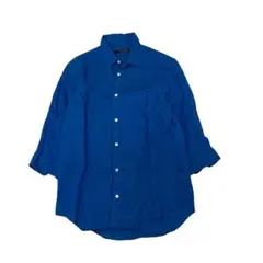 JOURNAL STANDARD リネン 7部袖シャツ ブルー Lサイズ