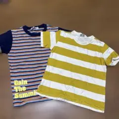 ストライプ Tシャツ 2枚セット 120cm