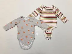 ユニクロ BabyGap 長袖ボディスーツ 80 2枚セット