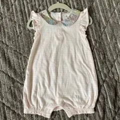 【美品】baby GAP ロンパース 襟付き フリル ボーダー 花柄 70cm