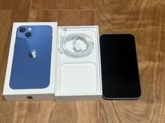 iPhone13 256GBブルーSIMフリー箱あり画面割れありバッテリー72% iPhone13 256GBブルーSIMフリー箱あり画面割れありバッテリー72