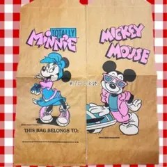 ディズニー ミッキー ミニー ランチバッグ 紙袋 レトロ ビンテージ 海外