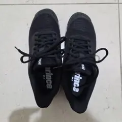 数回使用　prince テニスシューズ ブラック 24.5cm