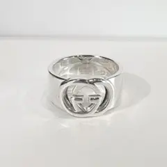 美品 GUCCI インターロッキング チェーンモチーフ リング #22 20号