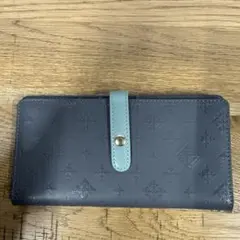 Daily russet グレー 薄型二つ折り長財布