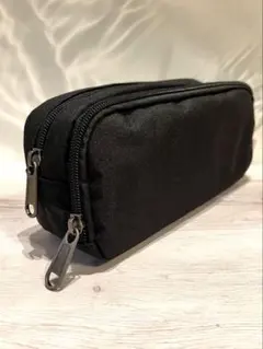 【大特価】筆箱 ペンケース 大容量 文房具 ブラック シンプル 学生 社会人