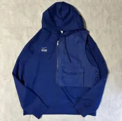 NIKE F.C. ナイキ ハーフジップパーカー ブルー 美品