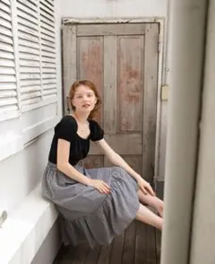 mangata モンガータ　Check pattern skirt