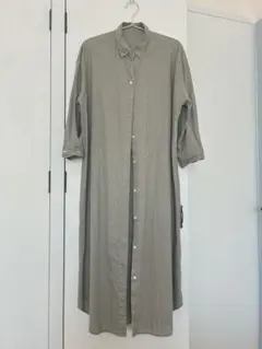 GU 綿麻シャツワンピース　Lサイズ
