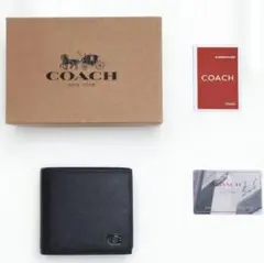 新品 COACH 限定値下げ！折り財布 メンズ 人気の小銭入れ付き - メルカリ