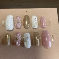 フラワーデザイン ネイルチップ 10個セット