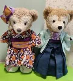 ダッフィー シェリーメイ ひな祭り衣装　お雛様　お内裏様　着物　袴　ぬい服 ダッフィー シェリーメイ ひな祭り衣装 お雛様 お内裏様 着物 袴 ぬい