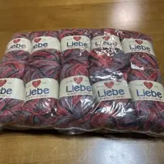 Liebe 毛混モヘア 段染 毛糸 10玉