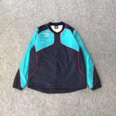 UMBRO ピステ ジャケット プルオーバー ネイビー/ブルー ポリエステル L