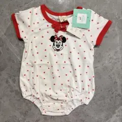 新品★70cm Disneybaby ロンパース ハート ミニー