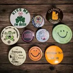 ユニークデザイン缶バッジ10個セット