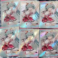 プロセカ ピザハット チェキ 初音ミク　6点セット