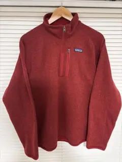 パタゴニア ベターセーター ハーフジップ レッド M FA19
