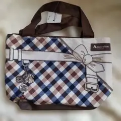 ✨新品／Aquascutum ／チェック柄／リボン／ミニ／トートバッグ✨