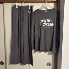 GELATO PIQUE ルームウェア セットアップ ダークグレー - メルカリ