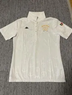 未使用 Kappa Golf 半袖ポロシャツ ホワイト アンカー柄のサムネイル